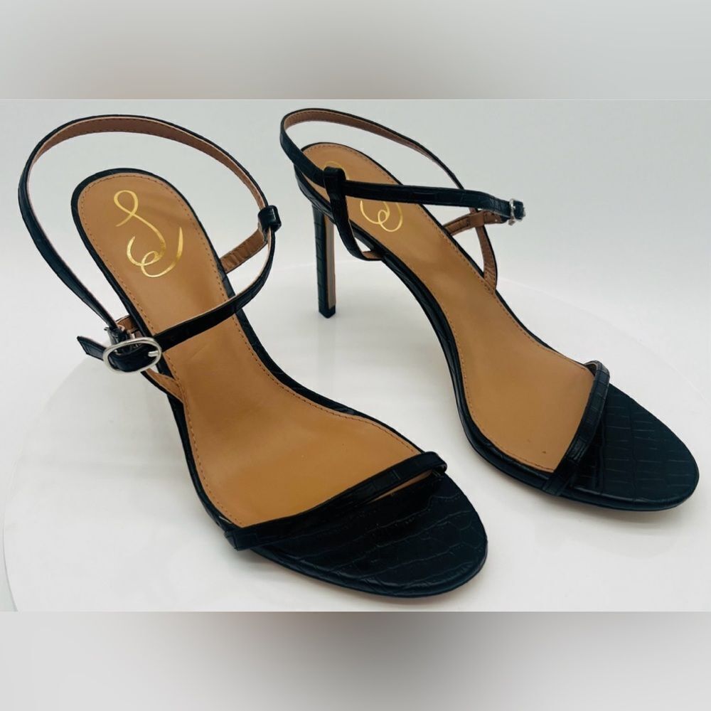 SAM EDELMAN | Doran Strappy Stiletto Sandal | Champagne Gold | NWT 9.5 - Picture 1 of 10
